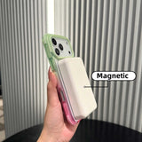 Gradient Clear Magnetic Phone Case For iPhone