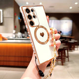 Plating TPU Wrist Lanyard Bracelet Case For Samsung Galaxy