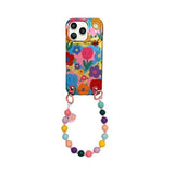 Crossbody strap Ins tulip design case for iPhone
