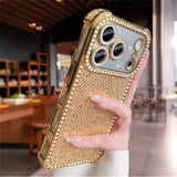 Colorful sequin full-screen diamond phone case For iPhone