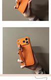 New camellia wrist-strap phone case For iPhone
