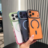 Gradient Clear Magnetic Phone Case For iPhone