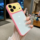 Stylish color-blocked protective case for iPhone