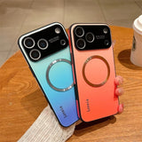 Magnetic Gradient Glass Case For iPhone
