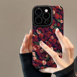 Full-screen rose lanyard case for iPhone