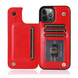 Luxury Retro Wallet Leather Case For iPhone