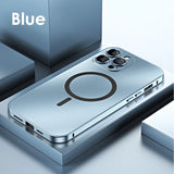 Aluminum Alloy Magnetic Protective Case (MagSafe Compatible) For iPhone