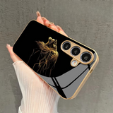 Premium Gold Paint Lion  Phone Case For Samsung