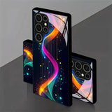 Cyber Neon Tempered Glass Phone Case For Samsung Galaxy