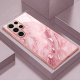 Gold marble texture phone case For Samsung