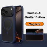 Luxury Orange Matte Transparent Phone Case For iPhone