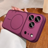 Color-blocking matte magnetic case For iPhone