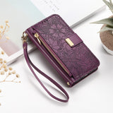 Crossbody Flip Leather Women Girls Wallet Card Holder  Case For iPhone