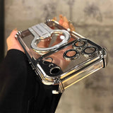 Electroplated 360° rotating stand Case For iPhone