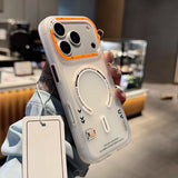 Frosted Translucent Magnetic Case For iPhone