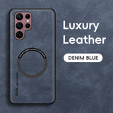 Magnetic Leather Phone Case For Samsung