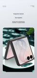 Suede Leather Shockproof Cover For Samsung Z Flip