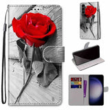 New Painted Leather Flip Phone Case with SIM Card Slot for Samsung