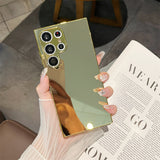 Electroplated mirror shockproof case For Samsung