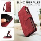 PU Leather Phone Flip Wallet Style Case for IPhone