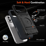 Mecha Windmill Magnetic Ring Holder Card Holder Anti-drop Phone Case for iPhone