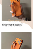 New camellia wrist-strap phone case For iPhone