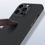 0.3mm Ultra Thi Carbon Fiber Pattern Matte Hard Case for iPhone