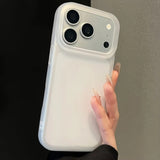 Shockproof Matte Transparent Solid Color TPU Case For iPhone