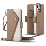 2 in 1 Magnetic card holder Wallet Flip Leather case for iPhone