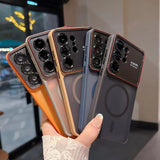 Luxury Matte Magnetic Phone Case For Samsung