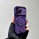 Full-Cover Magnetic Stand holder Design Case For iPhone