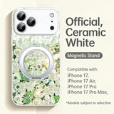 Romantic Floral Magnetic Phone Case with Stand for IPhone