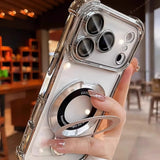 Shockproof Stand Magnetic Case For iPhone