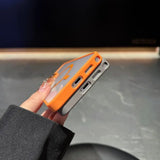 Transparent Magnetic Metal Lens Bracket Case For Samsung