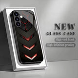 Tech-style honeycomb-patterned shockproof phone case For Samsung