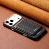 Luxurious retro detachable magnetic card holder phone case For iPhone