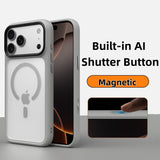 Luxury Orange Matte Transparent Phone Case For iPhone