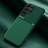 Leather Frosted Magnetic Phone Case For Samsung
