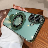 Plating Frameless Magnetic Bracket Case for iPhone