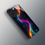 Cyber Neon Tempered Glass Phone Case For iPhone