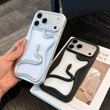 Stylish and cool 3D snake-shaped hollow phone case For iPhone