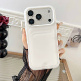 Skin-feel, drop-resistant protective case with card holder For iPhone