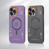 Matte Magnetic Frosted Metal Lens Frame Buttons Case For iPhone