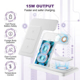 3 in 1 Wireless Charger for iPhone/ Watch/AirPods